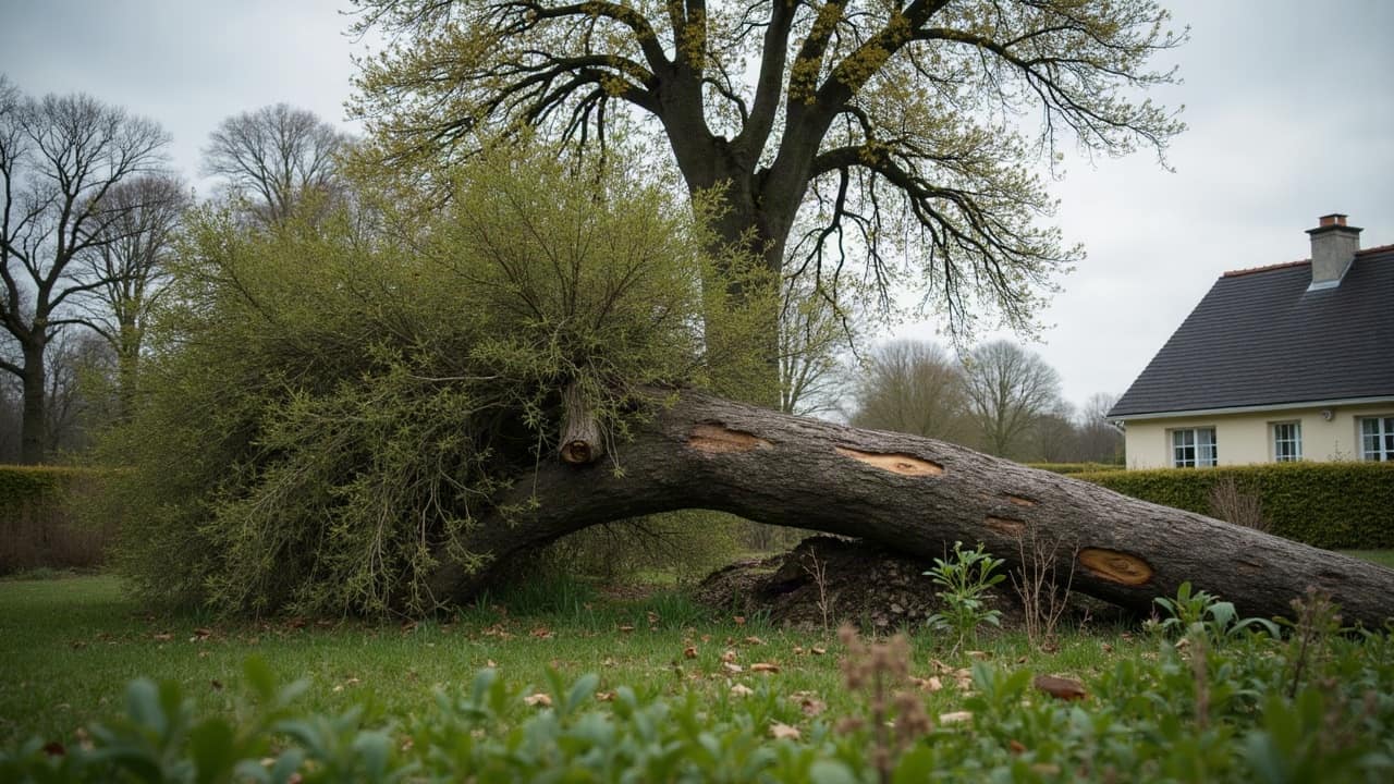 Arbre qui menace de tomber après une tempête : que faire ?